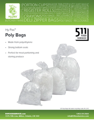 Catalog: Hy Pax - Poly Bags