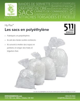 Catalog: Hy Pax - Les sacs en polyéthylène