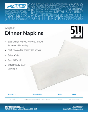 Catalog: Swipes - Dinner Napkins