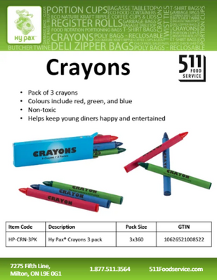 Catalog: Hy Pax - Crayons
