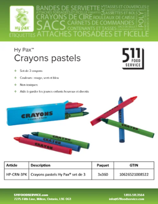 Catalog: Hy Pax - Crayons pastels