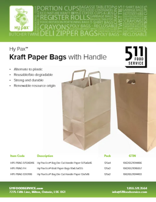 Catalog: Hy Pax - Kraft Paper Bags with Handle