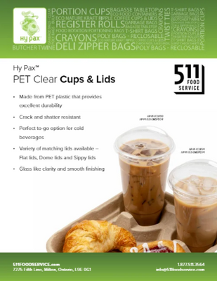 Catalog: Hy Pax - PET Clear Cups & Lids