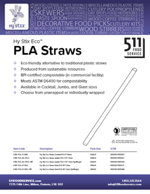 Catalog: Hy Stix - PLA Straws