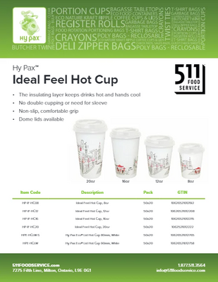 Catalog: Hy Pax - Ideal Feel Hot Cup