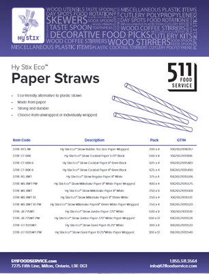 Catalog: Hy Stix - Paper Straws