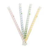 10" Bubble Tea Paper Straw, paper wrapped
