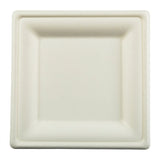 8" Square Plates, Overhead View