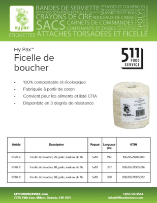 Catalog: Hy Pax - Ficelle de boucher
