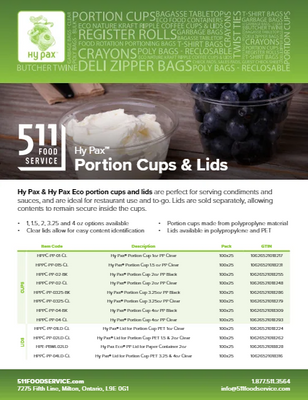 Catalog: Hy Pax - Portion Cups