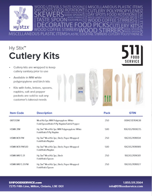 Catalog: Hy Stix - Cutlery Kits