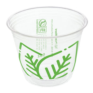 9 oz Compostable Squat Clear PLA Cup