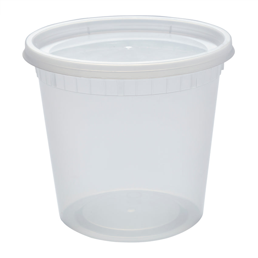 Combo, Deli Container, PP, With Lid, Clear, 24 Oz