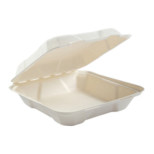 Hinged Lid Bagasse 7.875