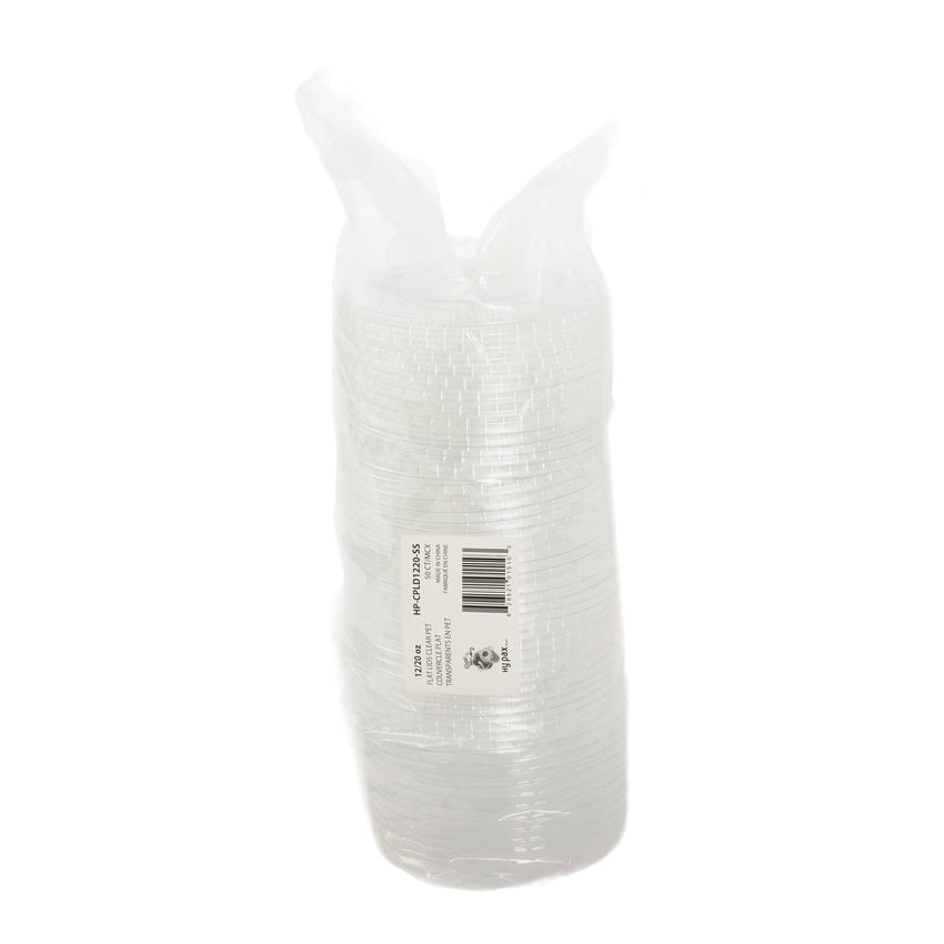 Hy Pax Lid PET 9 and 12 Oz With Straw Slot Clear, Inner