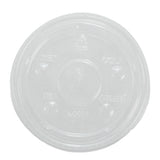 Hy Pax Lid PET Flat with Straw Slot 32Oz