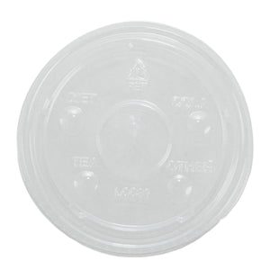 Hy Pax Lid PET Flat with Straw Slot 32Oz