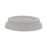 Dome Hot Cup Lids 90mm, PP, White