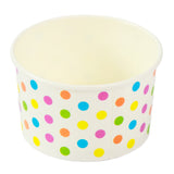 5oz Paper Sundae Cup, Polka Dot Design