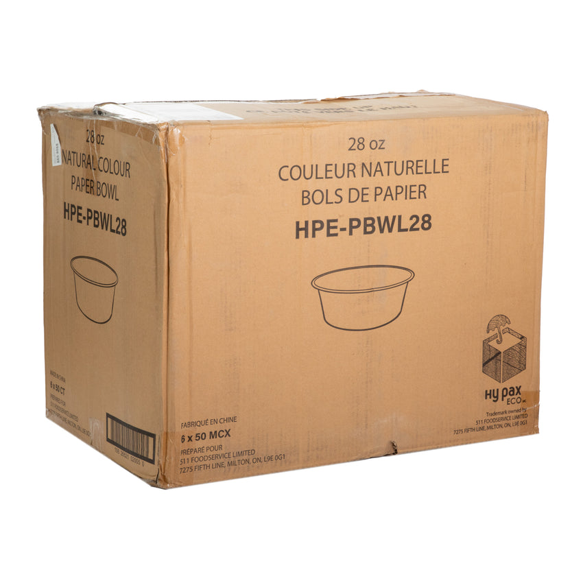 Bowl Kraft Paper 28oz, case closed