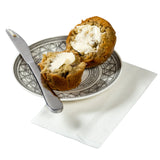 Dinner Napkin, 17" x 15", 1 Ply, White, with muffin