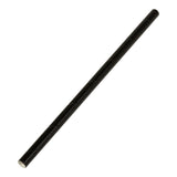 Eco Straw Cocktail Paper 6" Black Unwrapped