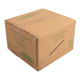 Eco Straw Cocktail Paper 8" Black Unwrapped, case closed