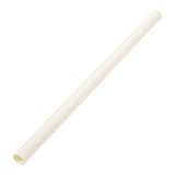 Paper Straw Milkshake 8" White Paper Wrapped