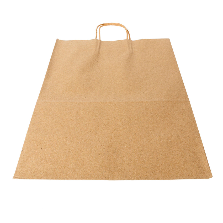 Twisted Handle Kraft Paper Bags 13" X 7" X 17", top