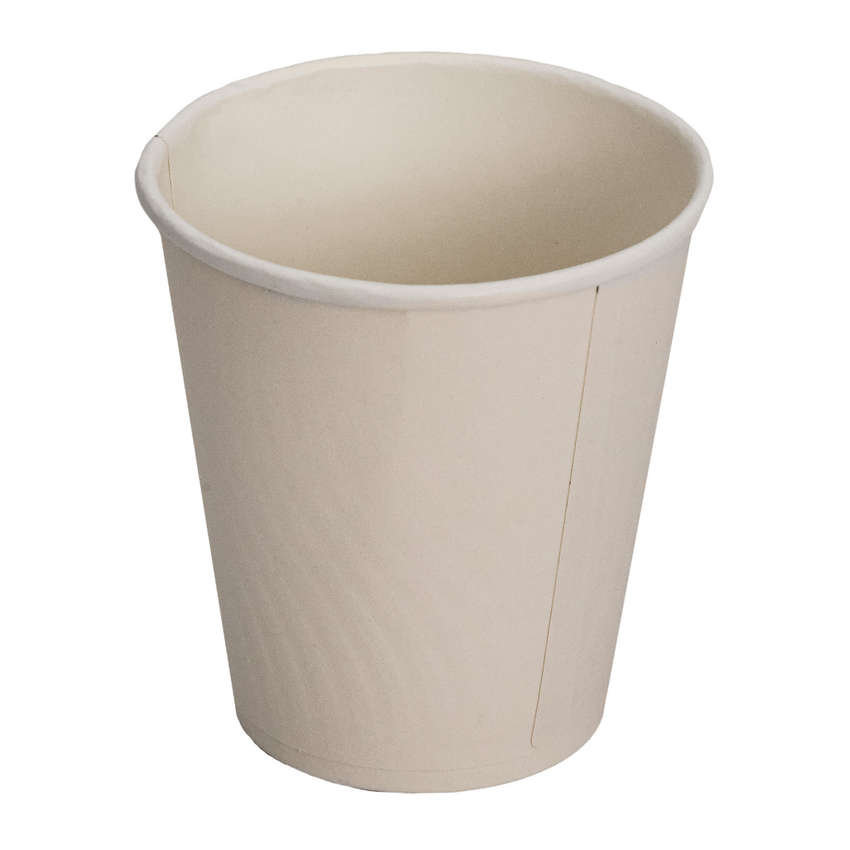 Wave Double Wall Paper Hot Cup 10 oz White