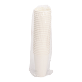Wave Double Wall Paper Hot Cup 16 oz White, Sleeves