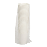Wave Double Wall Paper Hot Cup 8 oz White, Sleeve
