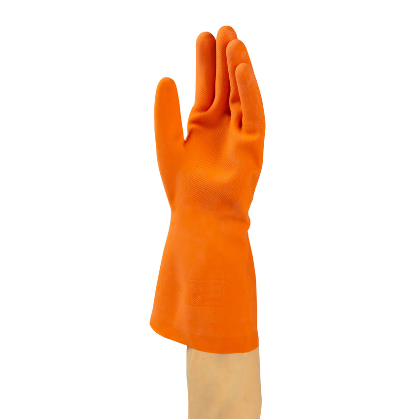 Glove Rubber HW Orange Flocklined, Case 6x20