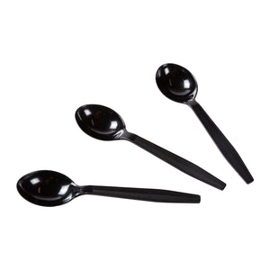 Soup Spoon MW Polystyrene Black, Case 1000