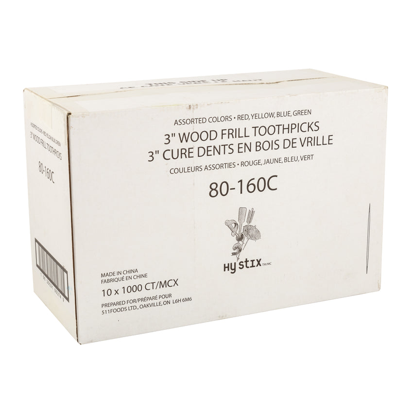 Toothpick Frill 3", Case 1000x10