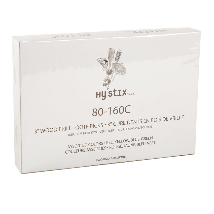 Toothpick Frill 3", Case 1000x10