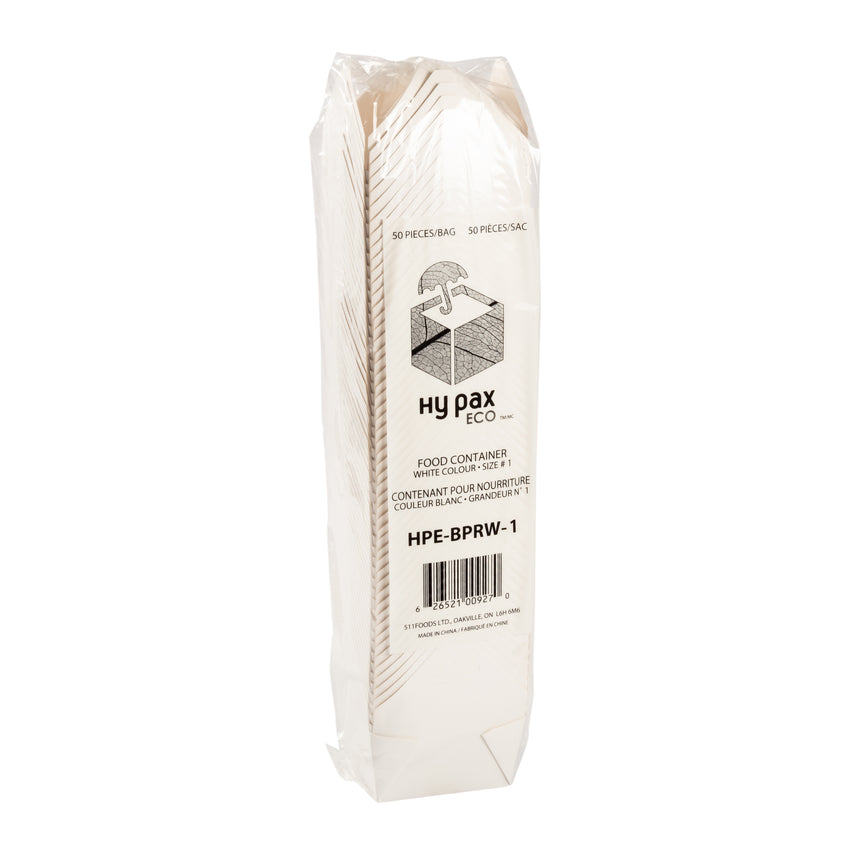 Take Out Food Container #1 White, Case 50x9