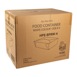 Take Out Food Container #4 White, Case 40x4