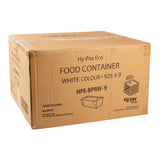 Take Out Food Container #9 White, Case 50x4
