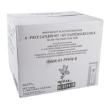 Meal Kit 6pc Polypropylene Black, Case 500