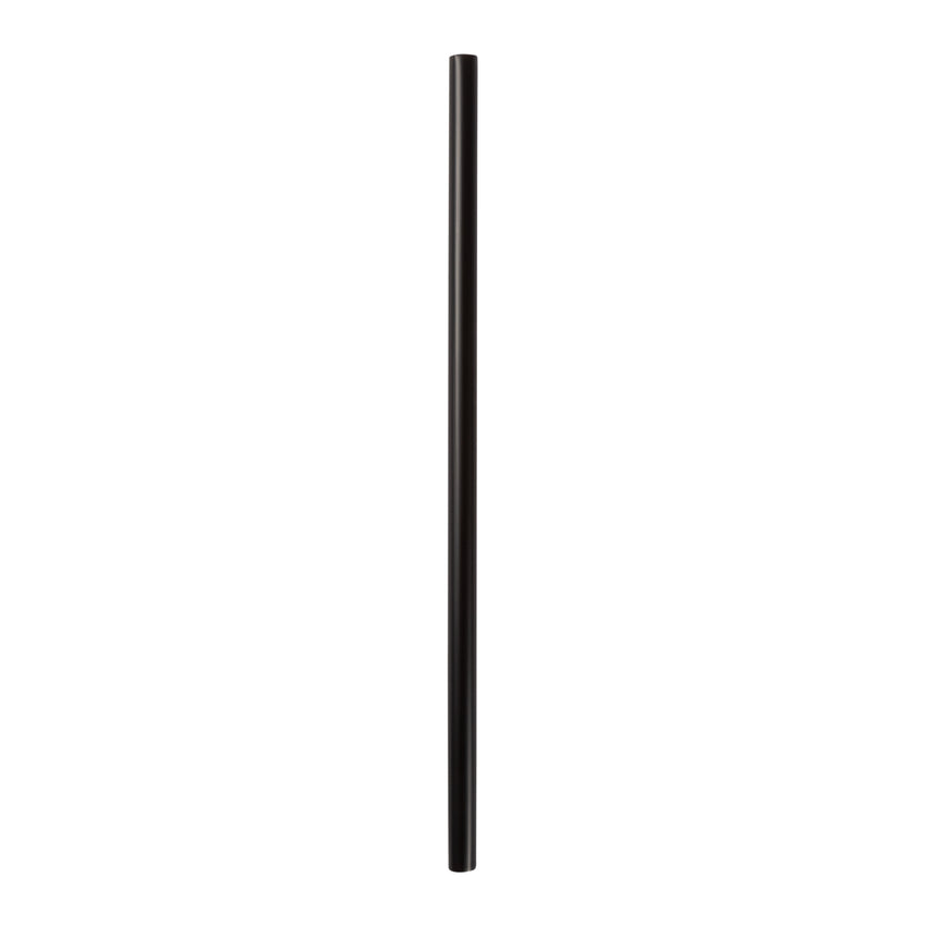 Straw Super Jumbo 8" Black, Case 1500