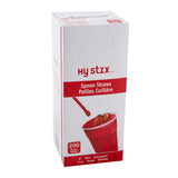 Straw Spoon 8" Red, Case 200x9