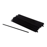 Straw Cocktail Super 10" Black, Case 2500