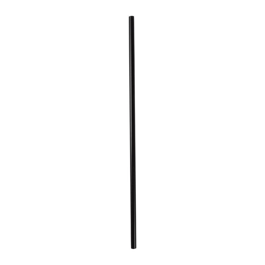 Straw Cocktail Super 10" Black, Case 2500