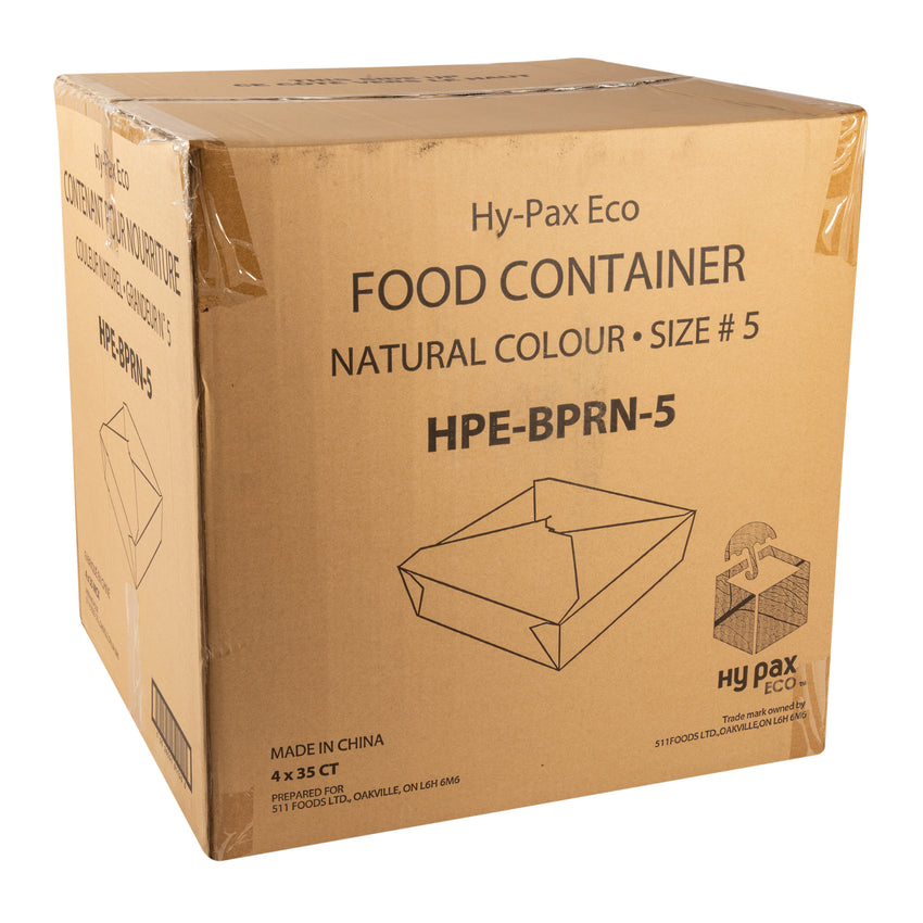 Take Out Food Container #5 Natural, Case 35x4 – 511Foodservice