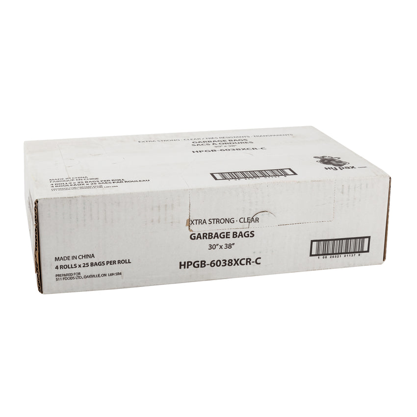 Garbage Bag 30x38 Extra Strong Clear, Case 25x4