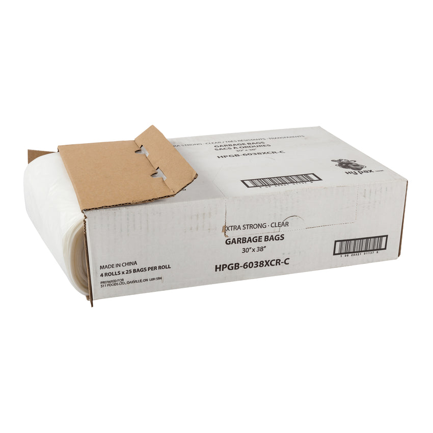 Garbage Bag 30x38 Extra Strong Clear, Case 25x4