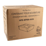 Food Container #4 Natural w vent holes, Case 40x4