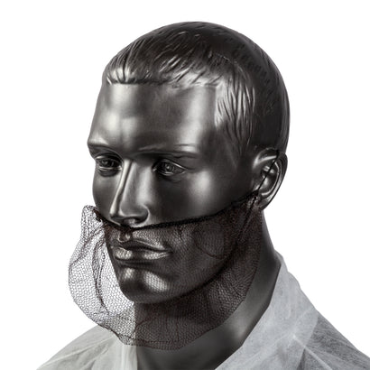 Filets à barbe, 1/8 po, brun, grand, Caisse 100x10