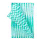 Towel Economy 13x21" Green & White, Case 200